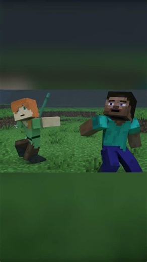 Alex and Steve vs Herobrine Fight! Minecraft Animation
