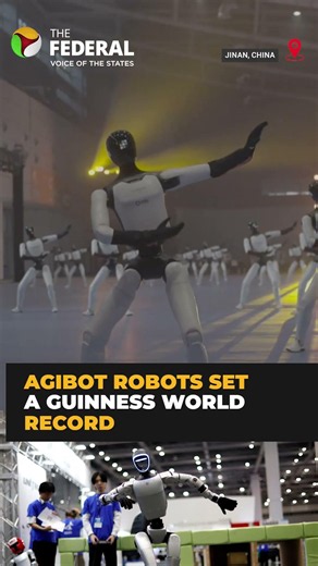 110 humanoid robots set Guinness World Record with synchronised dance | #shorts