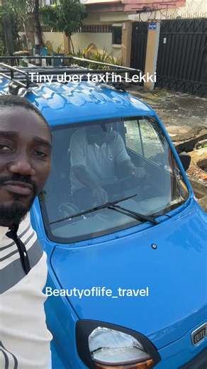 Tiny uber taxi in Lekki #uber #taxi #lekki #beautyoflife_travel #beautyoflife