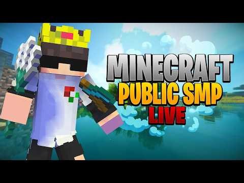Minecraft SMP LIVE || PUBLIC SMP 24/7 JAVA + BEDROCK || F1 STYLE BOAT RACE IN CREEPER MC SEASON - 6
