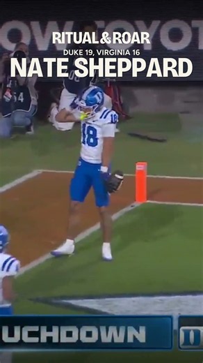 Duke RB Nate Sheppard throws the game-winning 28-yard TD vs. Virginia #Shorts