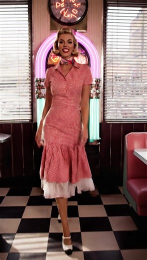 Retro swing, modern flair 💃 #fashion #fashionstyle #ootd #outfit #vintage #1950s #retro #styleinspo #diner #kodachrome #pinup #classic