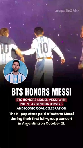 BTS Tributes Lionel Messi in Argentina — Members Wear No.10 Jersey