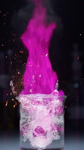 What Happens When Rubidium Touches Water #shorts #science #experiment