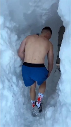 The Snow Tunnel Led Straight Home #shortsfeed