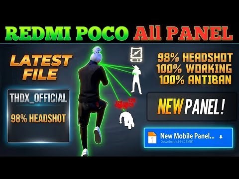 REDMI POCO NEW UPDATED MIUI 99% DRAG HEADSHOT AND MIUI All PANEL ANTIBAN ANDROID MOBILE PANEL FF