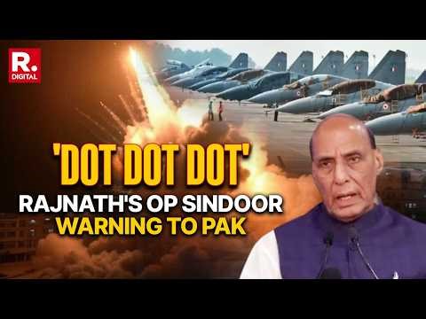 'India Won't Tolerate Terror', Rajnath Singh Delivers Threatening Message To Pak | Op Sindoor 2.0