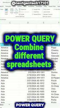 How to Combine different spreadsheets into one in Excel | Using Power Query
