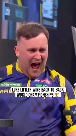 18-year-old Luke Littler wins world title AGAIN 🎯 (via @officialpdc)