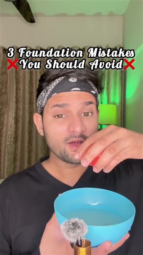 Day 4/30 Days Makeup Series “If your foundation looks patchy, separates, or doesn’t give smooth coverage , these common foundation mistakes might be the reason” ❌✨ Flawless makeup isn’t about more foundation, it’s about the right technique 💯 Foundation mistakes to avoid 👇 • Don’t use a wet beauty blender — always use a damp one • Never apply foundation directly on the blender — use the dotted method on your face • Don’t rub your foundation — dab & press to blend • Avoid applying too much produ