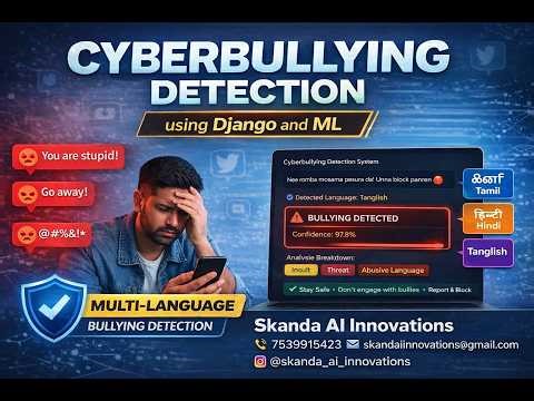 Cyberbullying Detection using Django & Machine Learning | Multi-Language AI Project (English, Hindi)