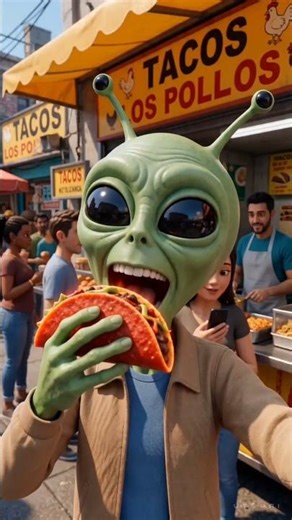 Alien eating spicy food #shorts #horrorstory #storytime #alien