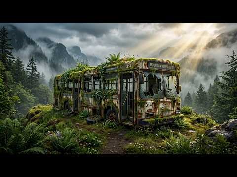 From Ruined Moss Covered Metro Bus on Mountain to Stunning Luxury