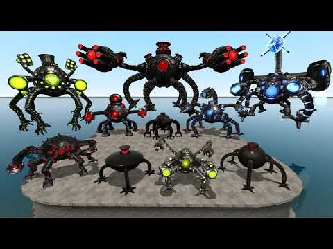Flatwater VS Eery Omnidroid Robots Evolution in Garry’s Mod Gameplay