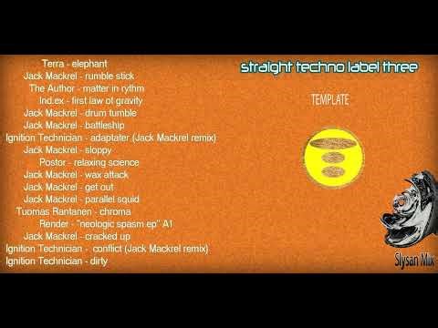 straight techno label 3 TEMPLATE