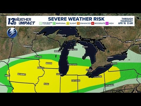 LIVE RADAR | Risk for severe weather, heavy rain Wednesday evening