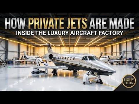 How Private Jets Are Made Inside the Luxury Aircraft Factory
