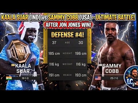 Kaala Suar 🇮🇳 vs Sammy Comb 🏴󠁧󠁢󠁥󠁮󠁧󠁿 for ufc heavyweight championship ufc 5 gameplay ps5 gameplay 