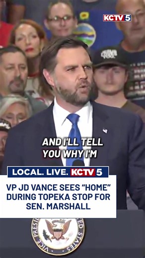 Vice President JD Vance says he can relate to Kansans who fell forgotten and left behind because he came from a similar place. Vance made the remarks during a campaign stop in Topeka o Oct. 26. The stop was a rally to support Sen. Roger Marshall in his reelection bid against Democrat Adam Hamilton. #vance #election #vote #gop #marshall