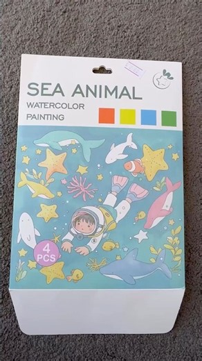 🌊🎨 Sea Animals Watercolor Painting for Kids | Easy Ocean Animals Art