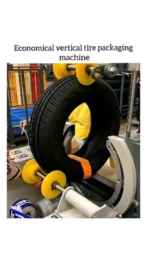 Engineering and Technology on Instagram: "Economical Vertical Tire Packaging Machine Built for efficiency, designed for savings, and engineered to perform. 🚀 Our economical vertical tire packaging machine is the smart solution for manufacturers and distributors looking to streamline operations without overspending. With a compact vertical design, it maximizes floor space while delivering consistent, professional packaging for tires of various sizes. This machine combines durability with simplic