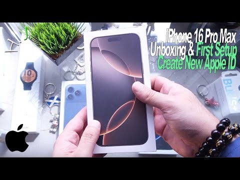 iPhone 16 Pro Max Unboxing & First Setup 🔑📱 Create New Apple ID