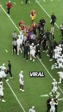Dante Moore collision X Desman Stephens ll consequences #college #football #oregon #usc #shorts