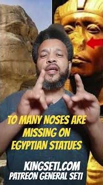 TO MANY NOSES ARE MISSING ON EGYPTIAN STATUES! #kemet #blackhistory #africanhistory