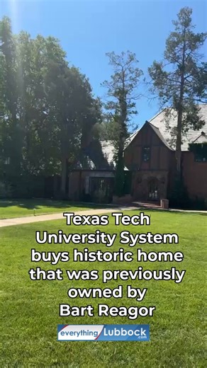 The Texas Tech University System has purchased a historic 1938 home in Lubbock formerly owned by Bart Reagor to serve as the official residence for Chancellor Brandon Creighton.