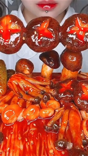 SPICY GAINT MUSHROOMS CHALLENGE 🔥 | Mukbang ASMR