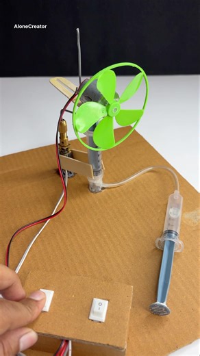 DIY Mini Table Fan | Easy Science Project for Students #schoolproject #tech #project