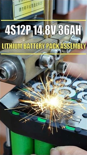 Step-by-Step Assembly of a 4S12P 14.8V 36Ah Underwater Robots Battery#lithiumbattery #ayaabms