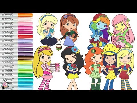 Strawberry Shortcake Makeover Coloring Book Compilation Disney Princess My Little Pony DC Super Hero