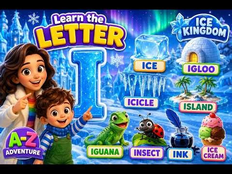 Learn the Letter I ❄️ | ABC Phonics Song for Kids | Ice, Igloo & Ice Cream | A–Z Adventure