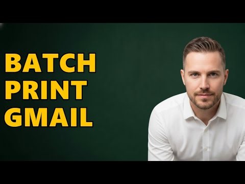 How To Print Multiple Email Attachments At Once Gmail?