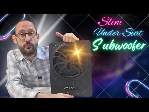 Slim Under Seat Subwoofer with LED Lights, unboxing video
