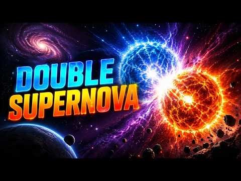 This Should Not Exist in Nature A Rare Double Supernova Explosion Unfolding in Deep Space Right Now