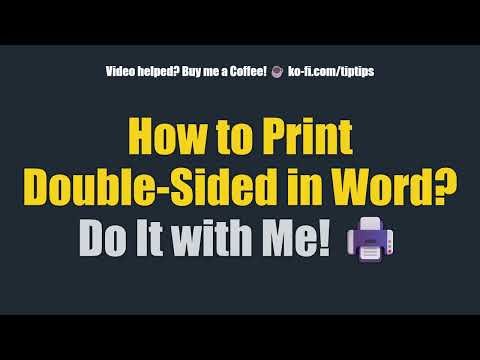 How to Print Double-Sided in Word? Do It with Me! 🖨️
