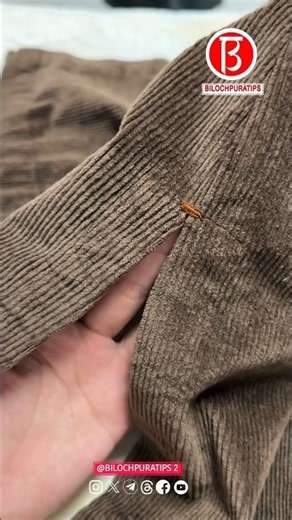 Clothing Slit Reinforcement Stitch | Prevents the Slit from Bursting, Strong and Part 147