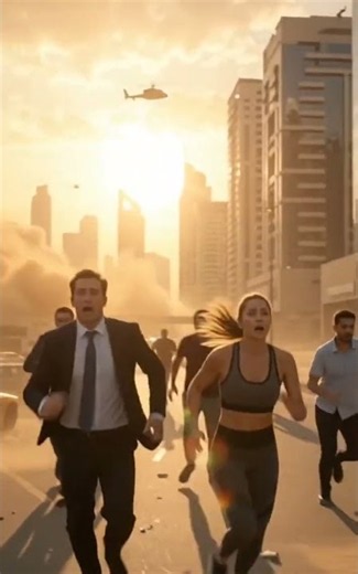 Apocalyptic Sandstorm Devours Dubai 🏜️ | Cinematic Simulation #shorts sho #simulation