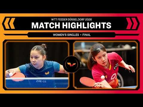 Anna Hursey vs Yuka Kaneyoshi | WS Final | WTT Feeder Düsseldorf 2026