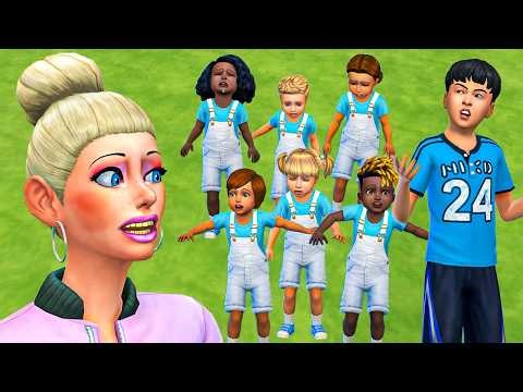 Sims 4 but I adopt a new child every day