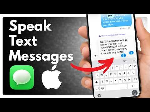 How to Use Speech-to-Text to Send Messages on iPhone #iphone #iphonetips