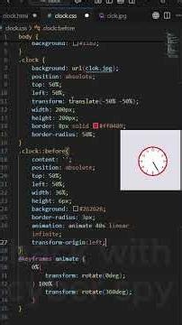 Create a Clock Using HTML & CSS | HTML CSS Digital Clock Design | Easy Project for Beginners.