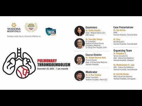 Pulmonary Thromboembolism | Critical Care Webinar