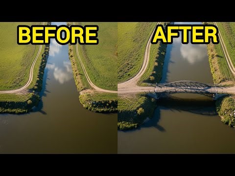 Constructing a Modern Bridge On River | Full Construction Time-Lapse | Bridge Building Time Lapse