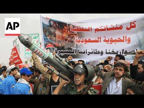 Iran-backed Houthi rebels say they'll block Saudi shipping in Red Sea