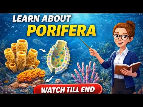 Phylum Porifera (Sponges) – Complete Biology for NEET, CSIR-NET, GATE, BSc & MSc