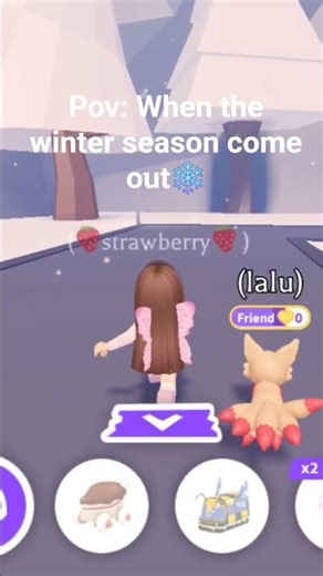 love the winter season in adopt me❄️