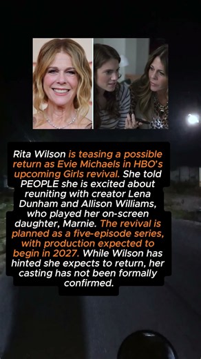 Rita Wilson Teases Return for HBO’s ‘Girls’ Revival #shorts